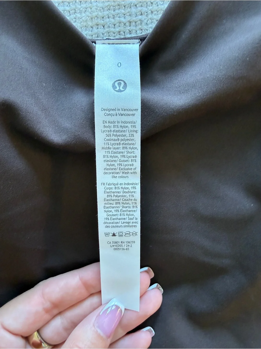 NWT lululemon Align Dress - Espresso Brown - Picture 4 of 7